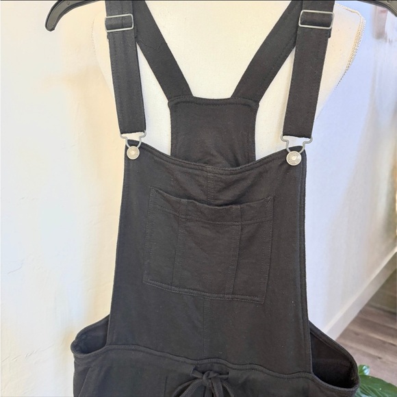 Wallflower black Cotton Jumpsuit Overalls drawstring waist M - Picture 4 of 11